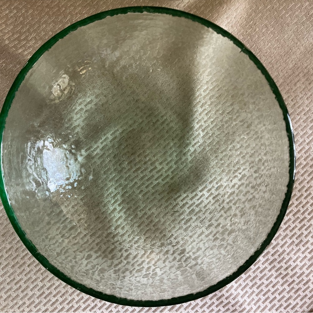 ♥️🤍💙2 Artisan Designer Fire and Light Glass Bowls Set - Picture 3 of 9